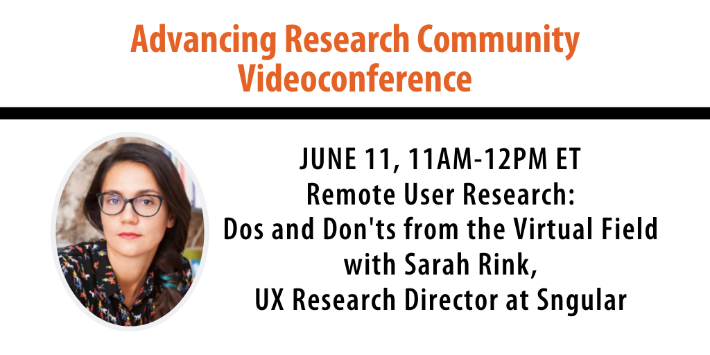 Videoconference: Remote User Research – Dos and Don'ts from the Virtual Field