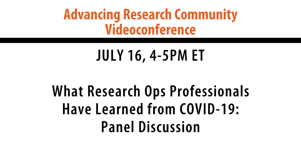 Videoconference: What Research Ops Professionals Have Learned from COVID-19