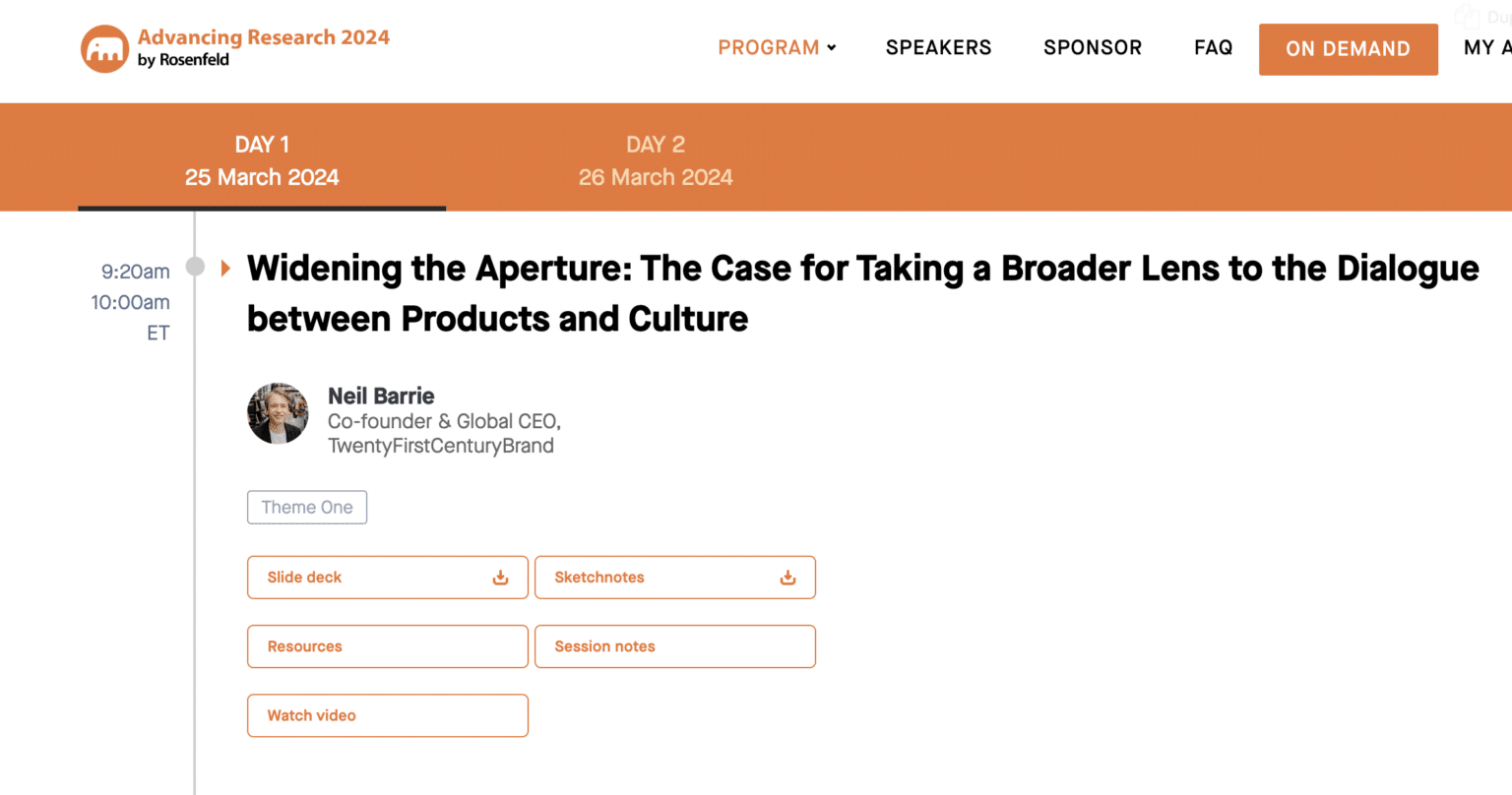 Advancing Research 2024 conference materials are now available