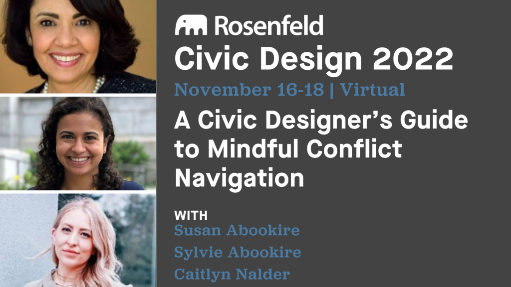 A Civic Designer's Guide to Mindful Conflict Navigation