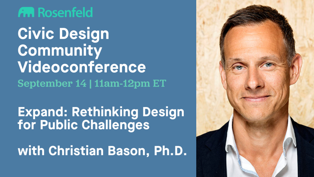 Videoconference: Expand—Rethinking design for public challenges