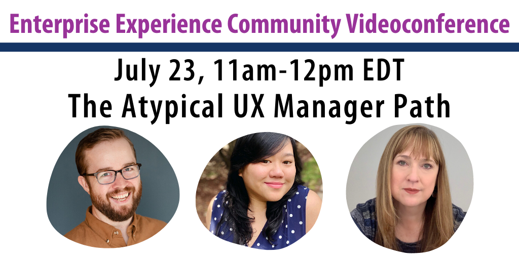 Videoconference: The Atypical UX Manager Path