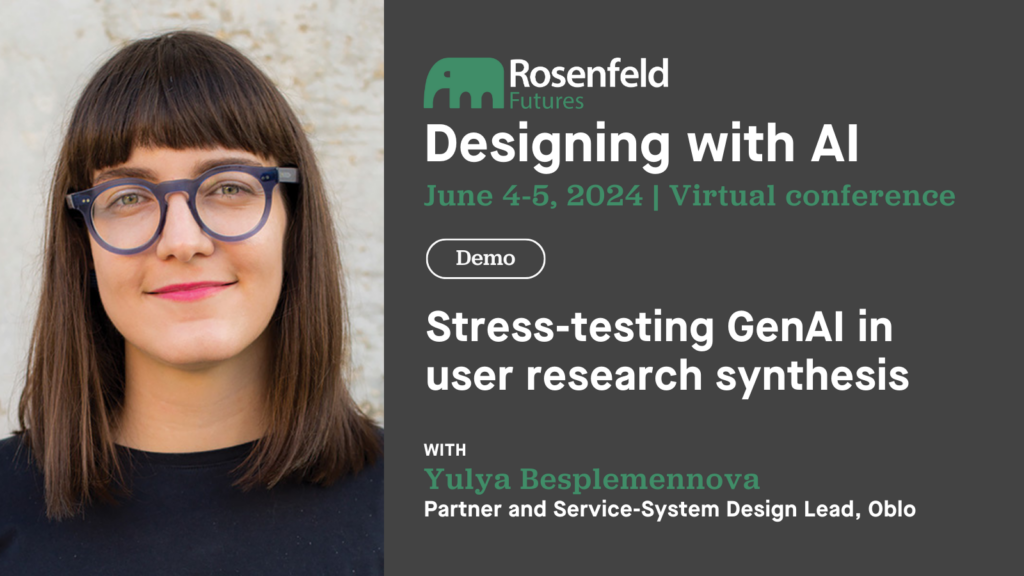 [Demo] Stress-testing GenAI in user research synthesis