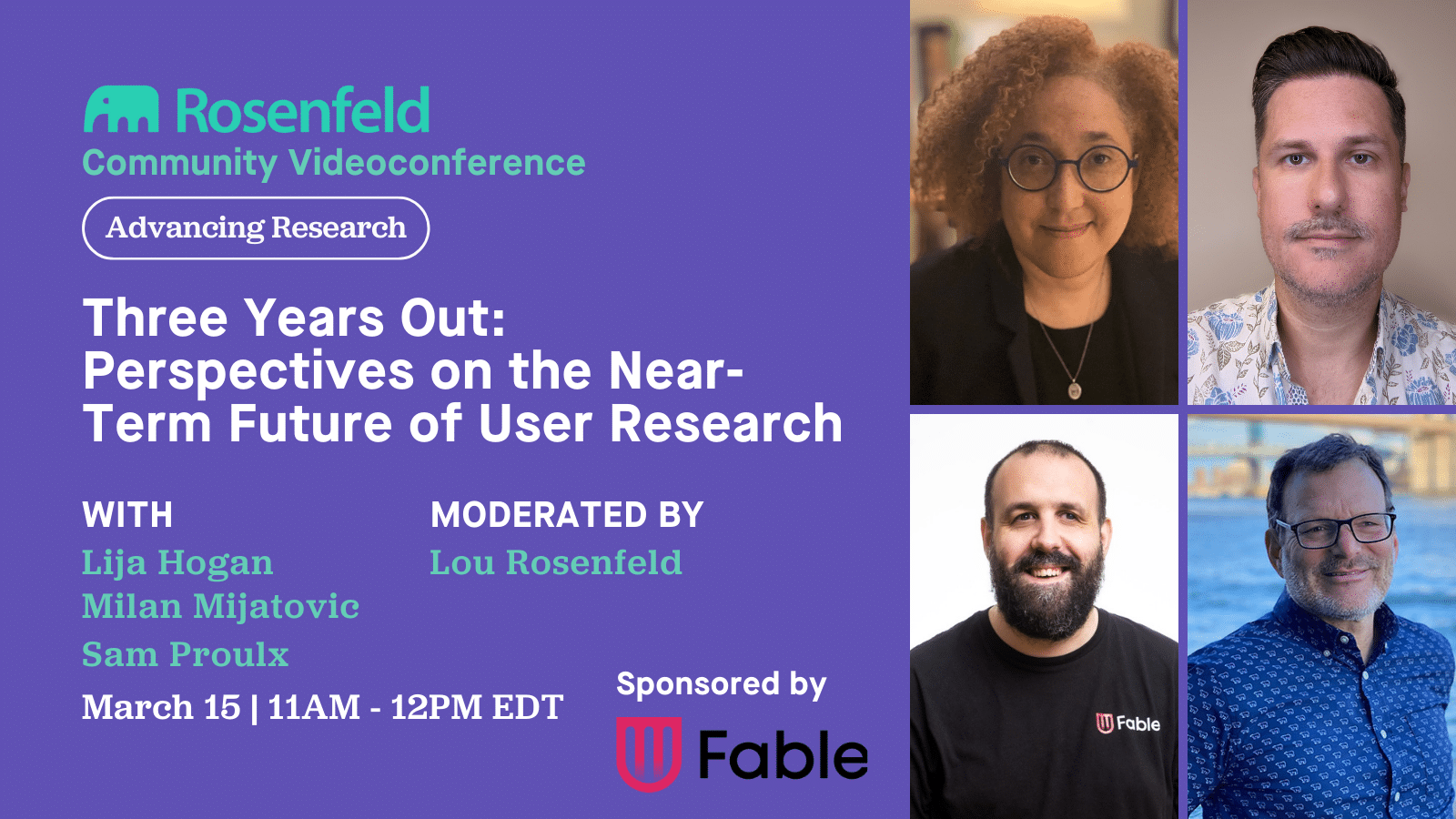 Three Years Out Perspectives on the NearTerm Future of User Research (Videoconference